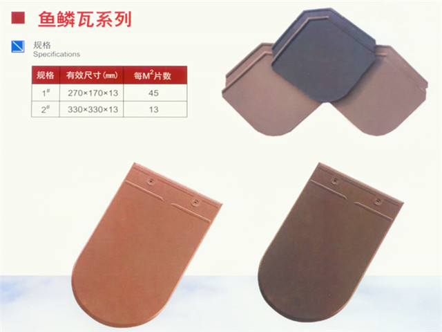 鱼鳞瓦规格